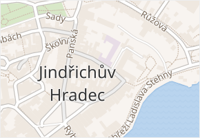 Štítného v obci Jindřichův Hradec - mapa ulice
