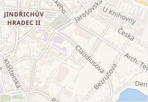 Tyršova v obci Jindřichův Hradec - mapa ulice