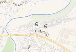 U Nádraží v obci Jindřichův Hradec - mapa ulice