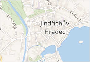 Za kostelem v obci Jindřichův Hradec - mapa ulice