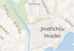 Zakostelecké nám. v obci Jindřichův Hradec - mapa ulice