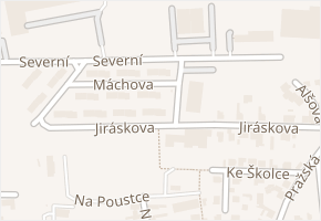 Jiráskova v obci Jinočany - mapa ulice