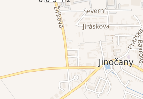Krátká v obci Jinočany - mapa ulice