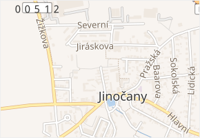 Na Poustce v obci Jinočany - mapa ulice