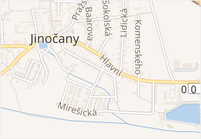 Smetanova v obci Jinočany - mapa ulice