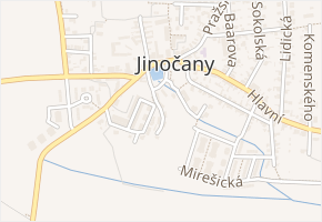 V Chalupích v obci Jinočany - mapa ulice
