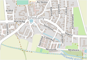 Za Kapličkou v obci Jinočany - mapa ulice