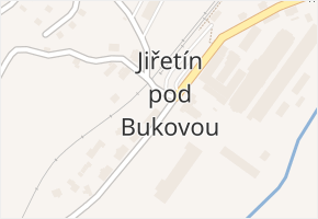 Jiřetín pod Bukovou v obci Jiřetín pod Bukovou - mapa části obce
