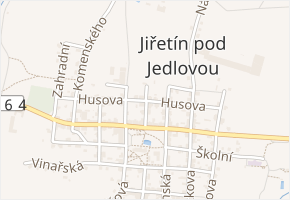 Hřbitovní v obci Jiřetín pod Jedlovou - mapa ulice