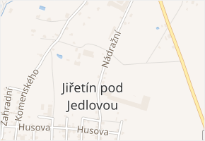 Nádražní v obci Jiřetín pod Jedlovou - mapa ulice