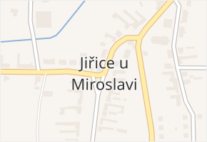 Jiřice u Miroslavi v obci Jiřice u Miroslavi - mapa části obce