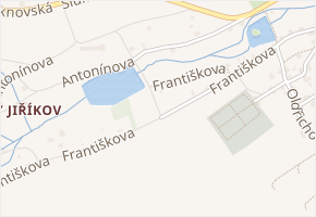 Františkova v obci Jiříkov - mapa ulice