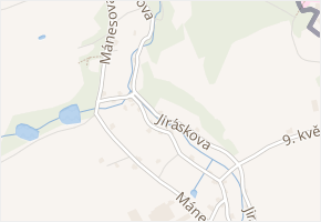 Jiráskova v obci Jiříkov - mapa ulice