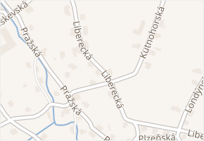 Liberecká v obci Jiříkov - mapa ulice