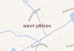 Nový Jiříkov v obci Jiříkov - mapa části obce