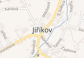 Starý Jiříkov v obci Jiříkov - mapa části obce