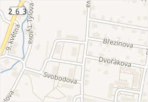 Svobodova v obci Jiříkov - mapa ulice