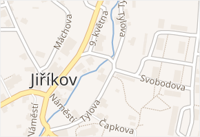 Tylova v obci Jiříkov - mapa ulice