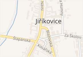 Jiříkovice v obci Jiříkovice - mapa části obce