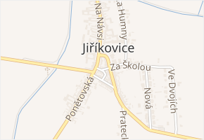 Mezírka v obci Jiříkovice - mapa ulice