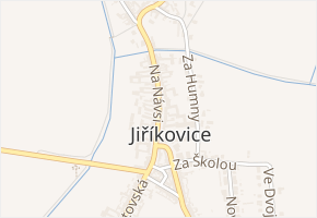 Na Návsi v obci Jiříkovice - mapa ulice
