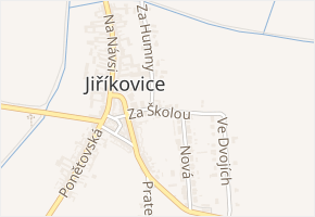Za Školou v obci Jiříkovice - mapa ulice