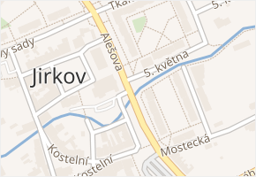Alešova v obci Jirkov - mapa ulice