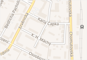 J. K. Tyla v obci Jirkov - mapa ulice
