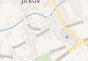 Kostelní v obci Jirkov - mapa ulice
