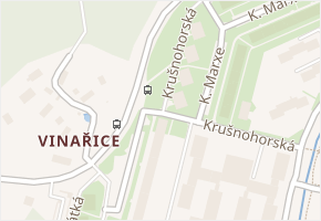Krušnohorská v obci Jirkov - mapa ulice