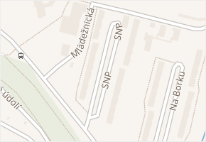 Mládežnická v obci Jirkov - mapa ulice