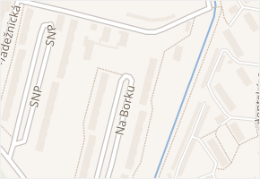 Na Borku v obci Jirkov - mapa ulice