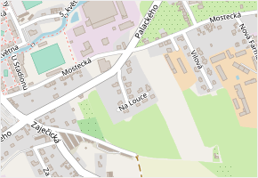 Na Louce v obci Jirkov - mapa ulice