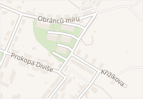 Na skalce v obci Jirkov - mapa ulice