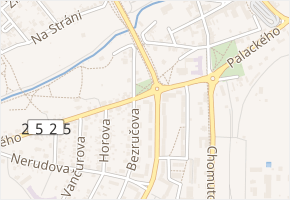 Palackého v obci Jirkov - mapa ulice