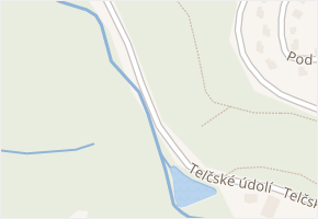 Telčské údolí v obci Jirkov - mapa ulice