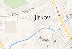 Tyršova v obci Jirkov - mapa ulice