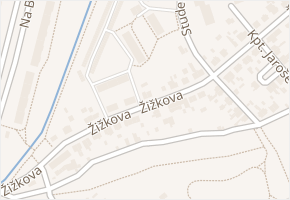 Žižkova v obci Jirkov - mapa ulice