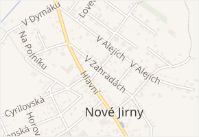 Dělnická v obci Jirny - mapa ulice