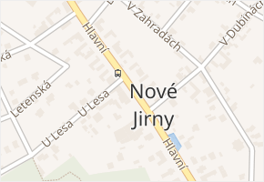 Hlavní v obci Jirny - mapa ulice