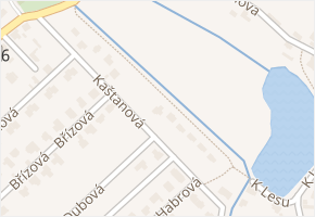 Kaštanová v obci Jirny - mapa ulice