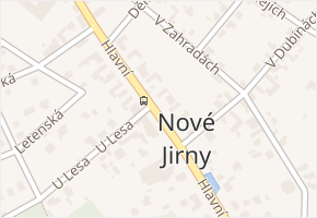 Vilová v obci Jirny - mapa ulice