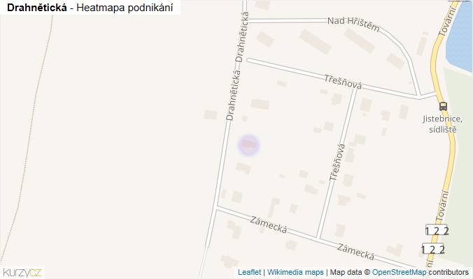 Mapa Drahnětická - Firmy v ulici.