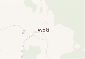 Javoří v obci Jistebnice - mapa části obce