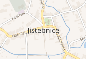 Jistebnice v obci Jistebnice - mapa části obce