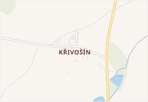 Křivošín v obci Jistebnice - mapa části obce