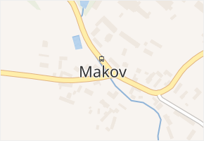 Makov v obci Jistebnice - mapa části obce