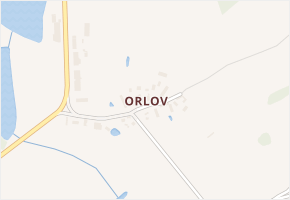 Orlov v obci Jistebnice - mapa části obce