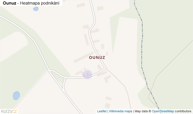 Mapa Ounuz - Firmy v části obce.