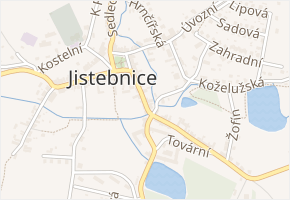 Palackého v obci Jistebnice - mapa ulice